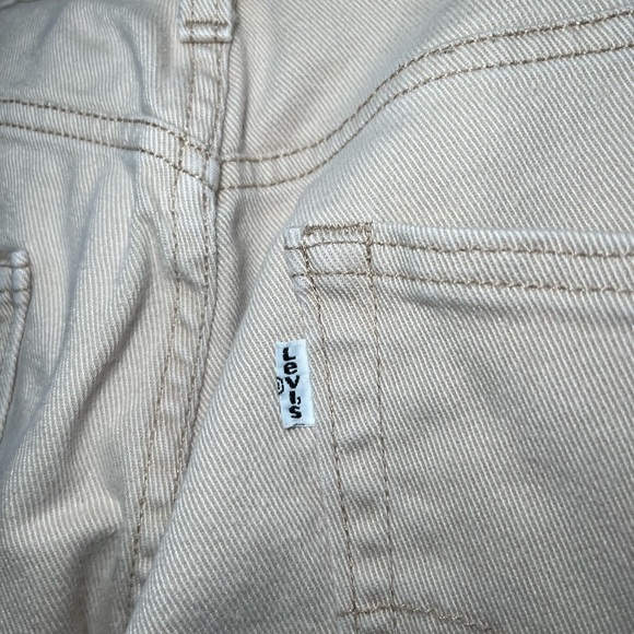 Levi's 502 Beige Denim Jeans W33 L32 - Picture 7 of 15